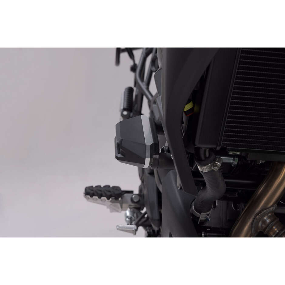 Kit de glissières de cadre noires STP.08.590.11200/B pour Kawasaki Versys 650 (14-21)