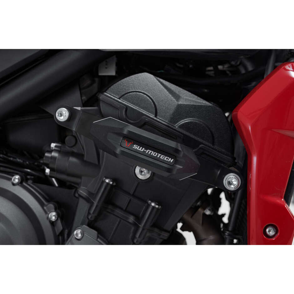 Kit de glissières de cadre noires STP.11.590.10501/B pour Triumph Trident 660 / Tiger 660 (21-)