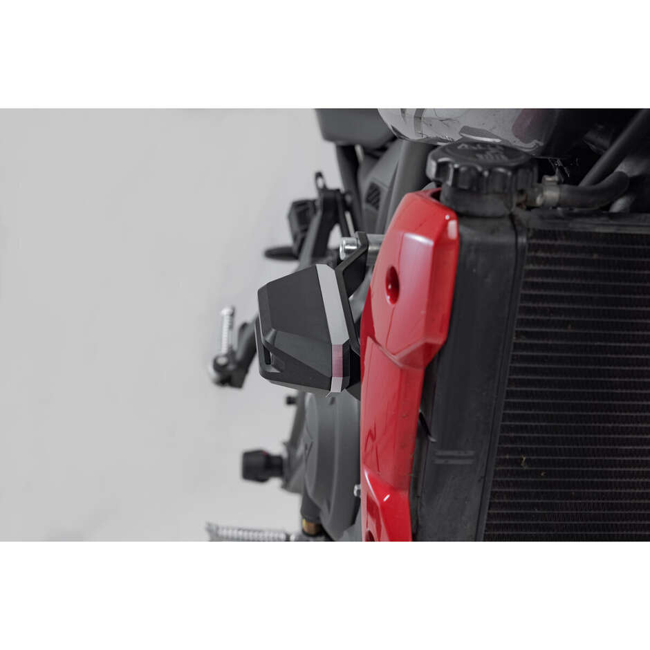 Kit de glissières de cadre noires STP.11.590.10501/B pour Triumph Trident 660 / Tiger 660 (21-)