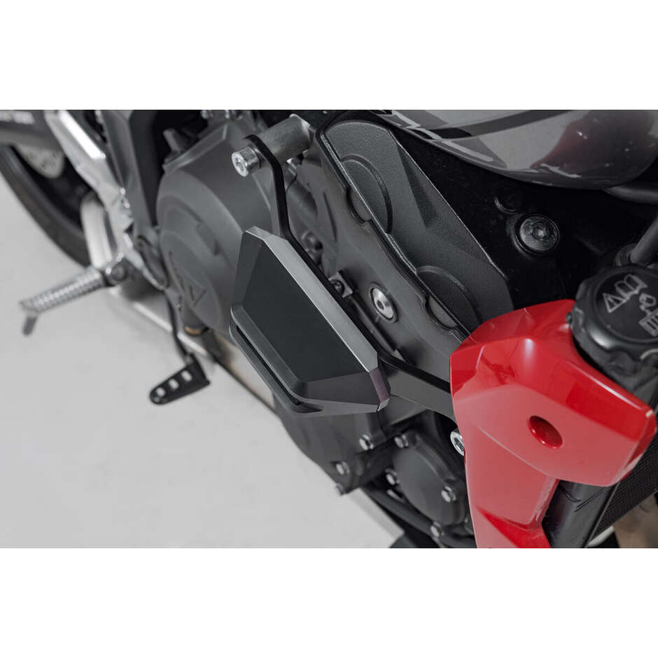 Kit de glissières de cadre noires STP.11.590.10501/B pour Triumph Trident 660 / Tiger 660 (21-)
