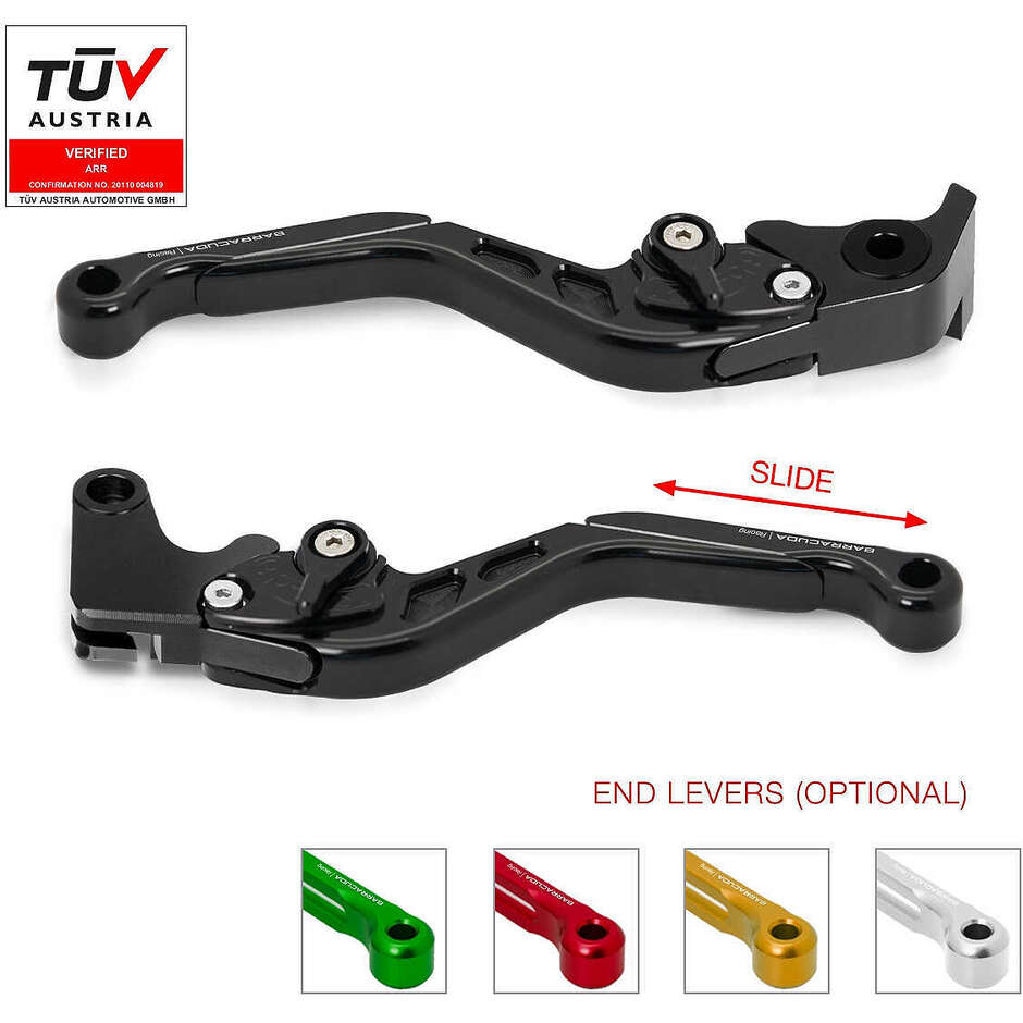 Kit de leviers de frein et d'embrayage Barracuda spécifique pour KAWASAKY Différents Modèles