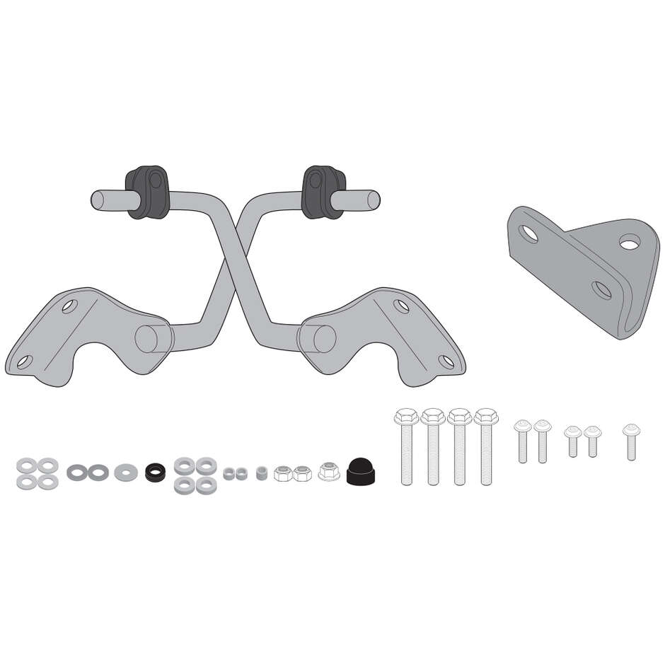 Kit de montage AC4134A pour pare-brise Givi A802 spécifique pour KAWASAKI Eliminator 500 (24)