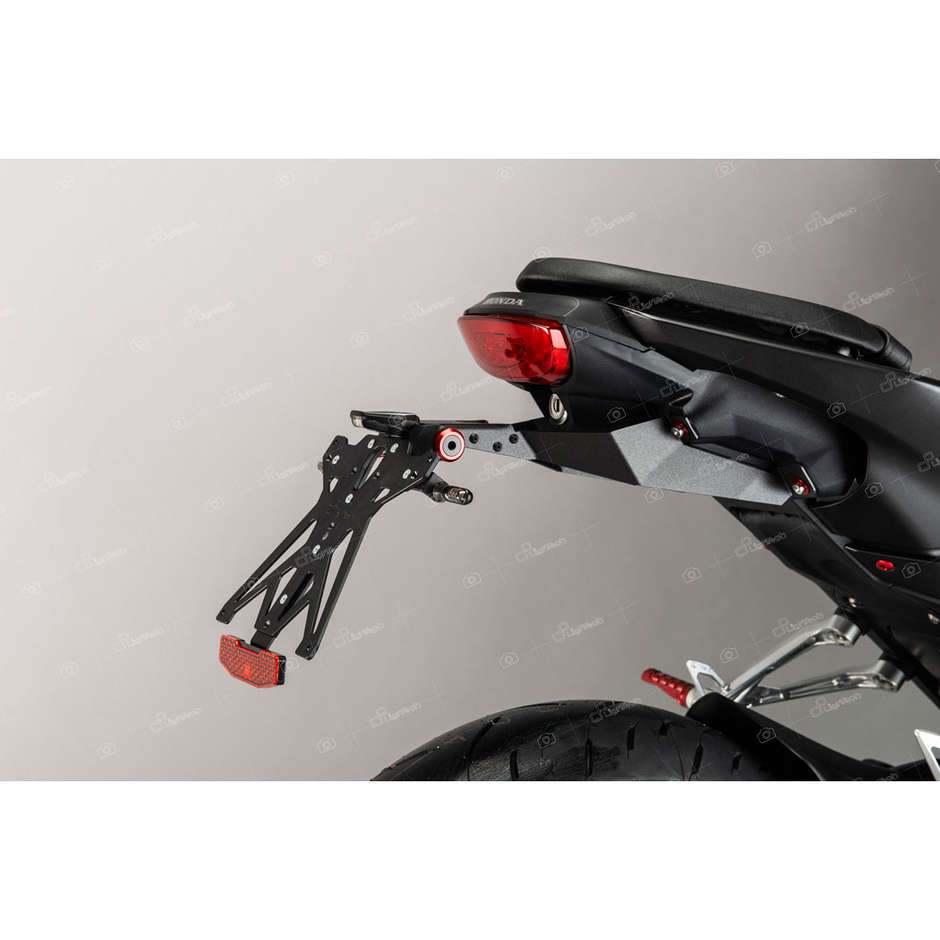 Kit de plaque d'immatriculation réglable Lightech spécifique pour Honda CB125r / CB300R (2018-25)
