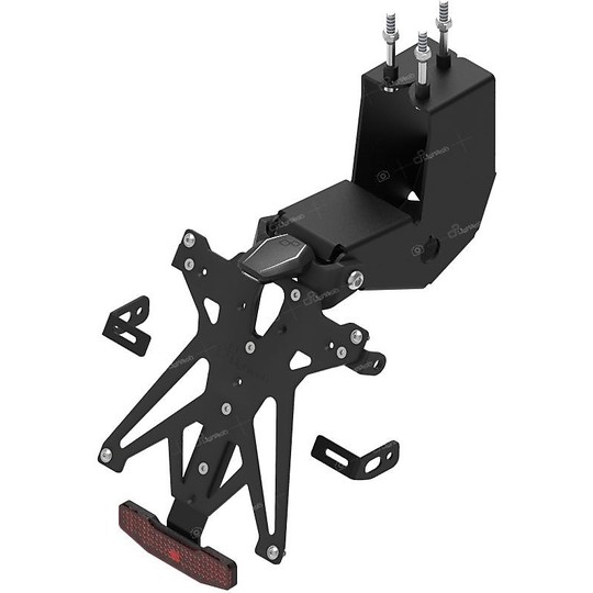 Kit de plaques d'immatriculation réglables Lightech spécifiques pour Aprilia Dorsoduro 900 2018-20