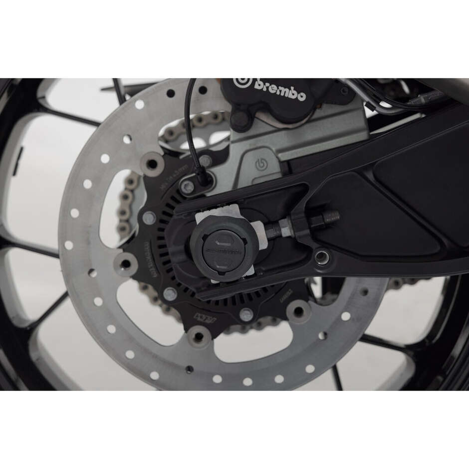 Kit de protection d'essieu arrière noir STP.04.176.10701/B pour modèles KTM, Husqvarna Svartpilen 801 (24-)