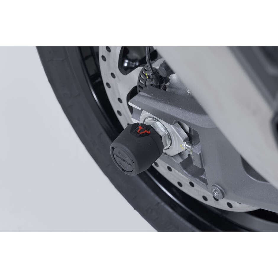 Kit de protection d'essieu arrière noir Sw-Motech STP.22.176.10800/B pour Ducati Multistrada V2 / V2 S (24-)
