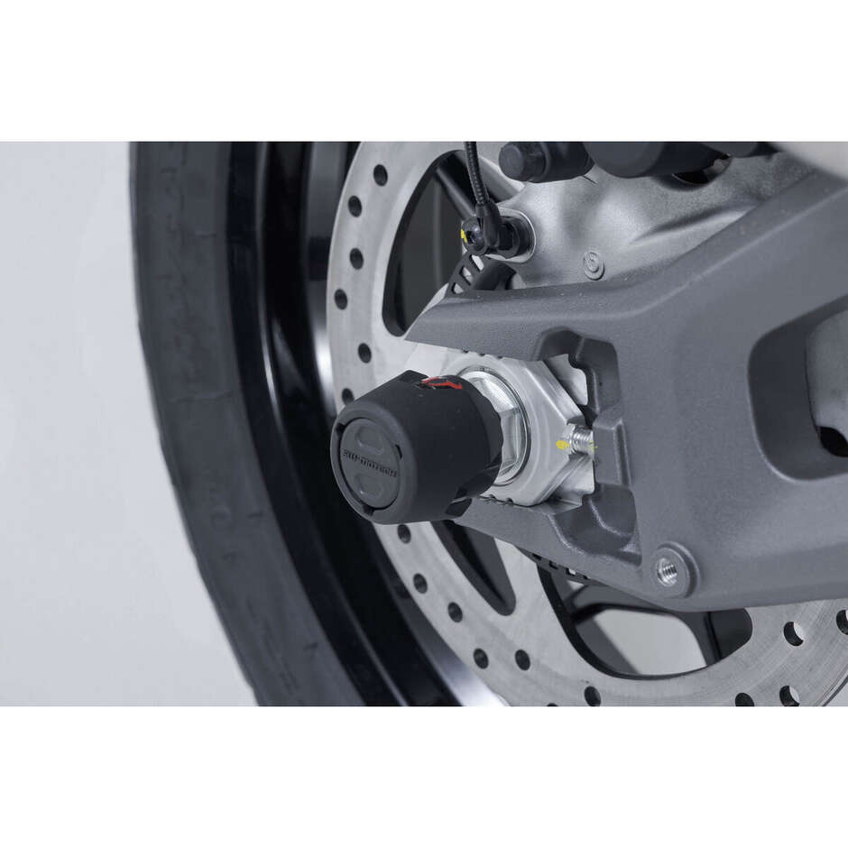 Kit de protection d'essieu arrière noir Sw-Motech STP.22.176.10800/B pour Ducati Multistrada V2 / V2 S (24-)