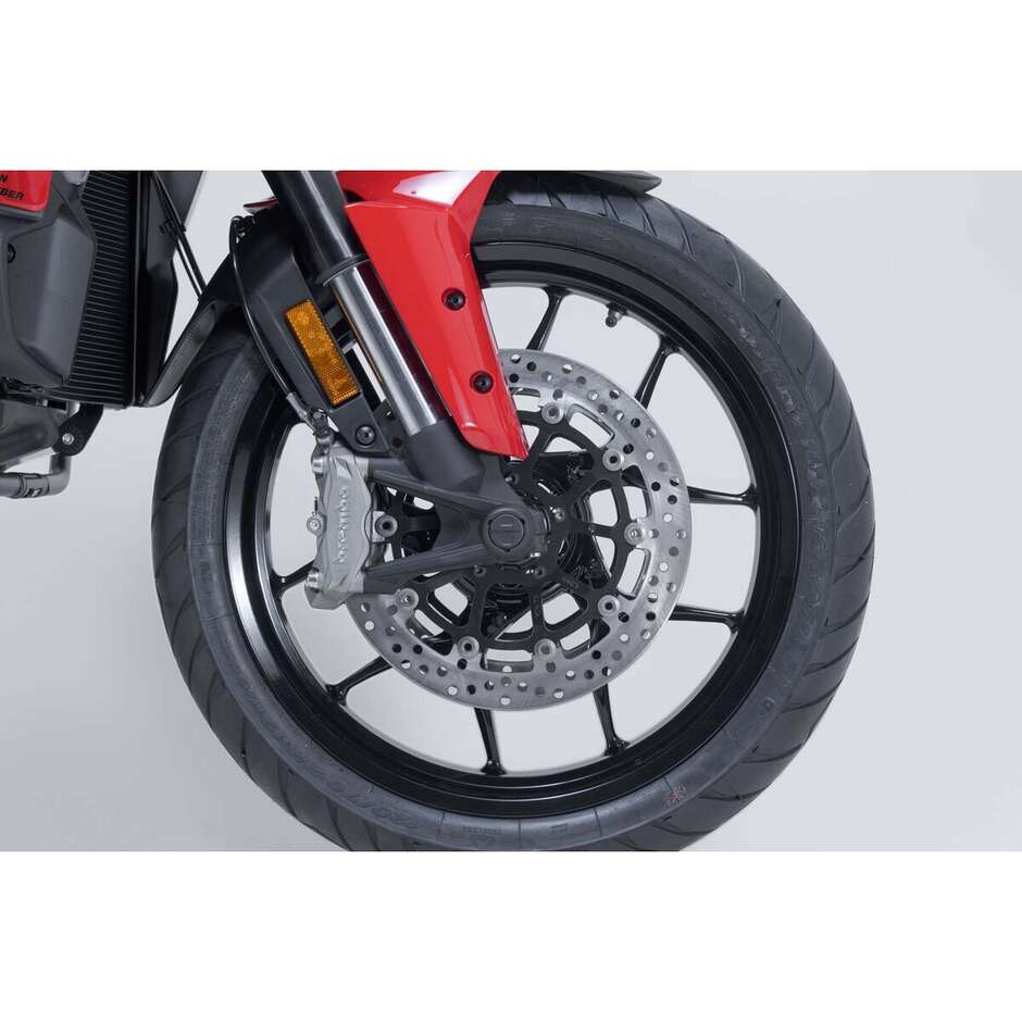 Kit de protection d'essieu avant noir Sw-Motech STP.22.176.10700/B pour Ducati Multistrada V2 / V2 S (24-)