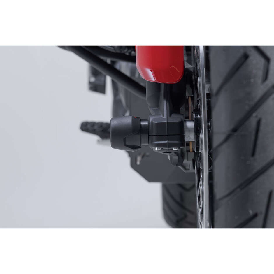 Kit de protection d'essieu avant noir Sw-Motech STP.22.176.10700/B pour Ducati Multistrada V2 / V2 S (24-)