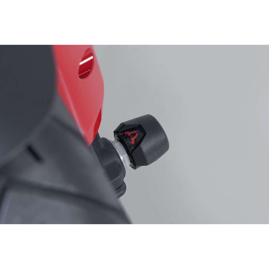 Kit de protection d'essieu avant noir Sw-Motech STP.22.176.10700/B pour Ducati Multistrada V2 / V2 S (24-)