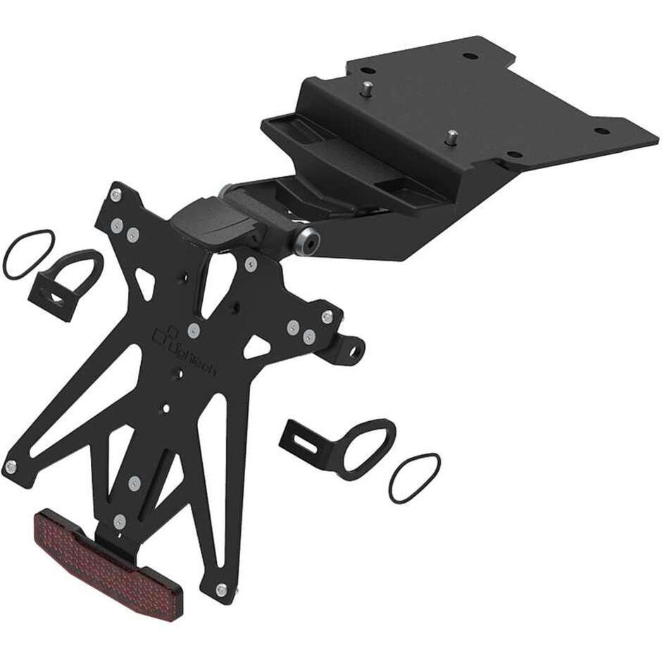Kit de support de plaque d'immatriculation réglable Lightech spécifique pour YAMAHA TENERE 700 /Explorer/Extreme/Rally/W. Rally (2019-2026)