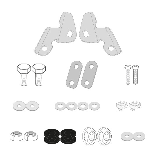 Kit di attacchi Cupolino per 1163DTK, 1129DTK, 1129DK taglia uni