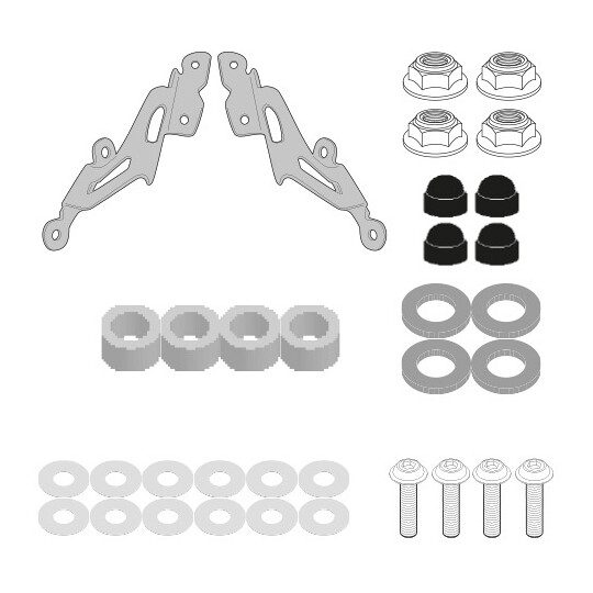 Kit di attacchi Cupolino Per 2166AK A2166AK Per YAMAHA taglia un