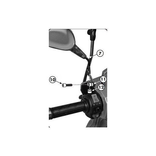 Kit di attacchi per 137A A137A Per KYMCO People S 50-12 taglia un