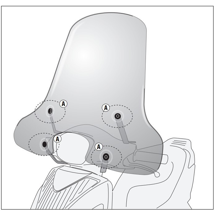 Kit di attacchi per 7053A A7053A Per SYM Symphony S 50- taglia un