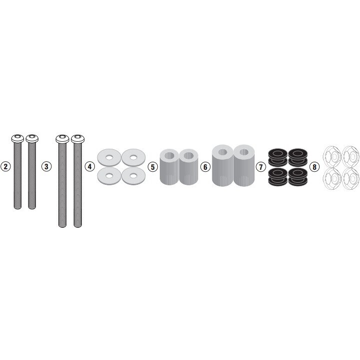 Kit di attacchi per 7056DT D7058KIT Per SYM Joymax Z 30 taglia un