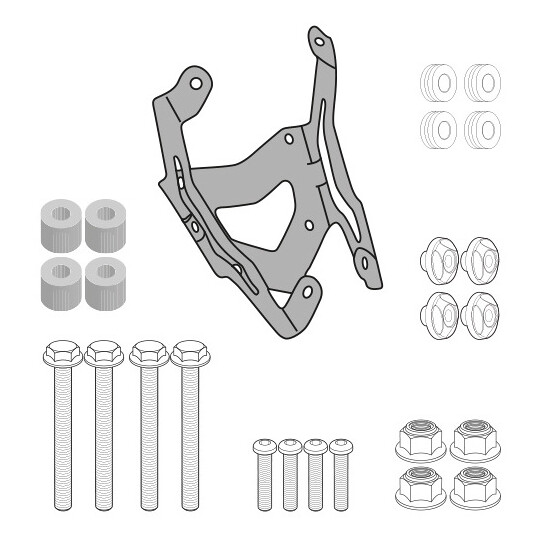 Kit di attacchi specifico per 2122DT D2122KIT Per YAMAH taglia un