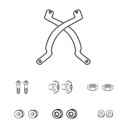 Kit di attacchi specifico per 330DT D330KIT Per BMW R 1 taglia un
