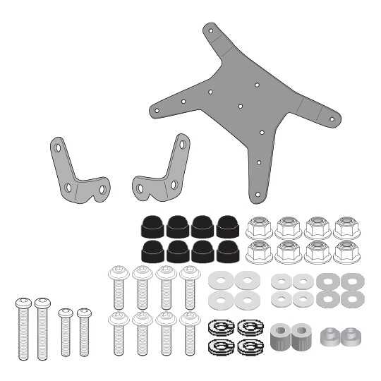 Kit di attacchi specifico per 7710DT, 7710D D7711KIT Pe taglia un