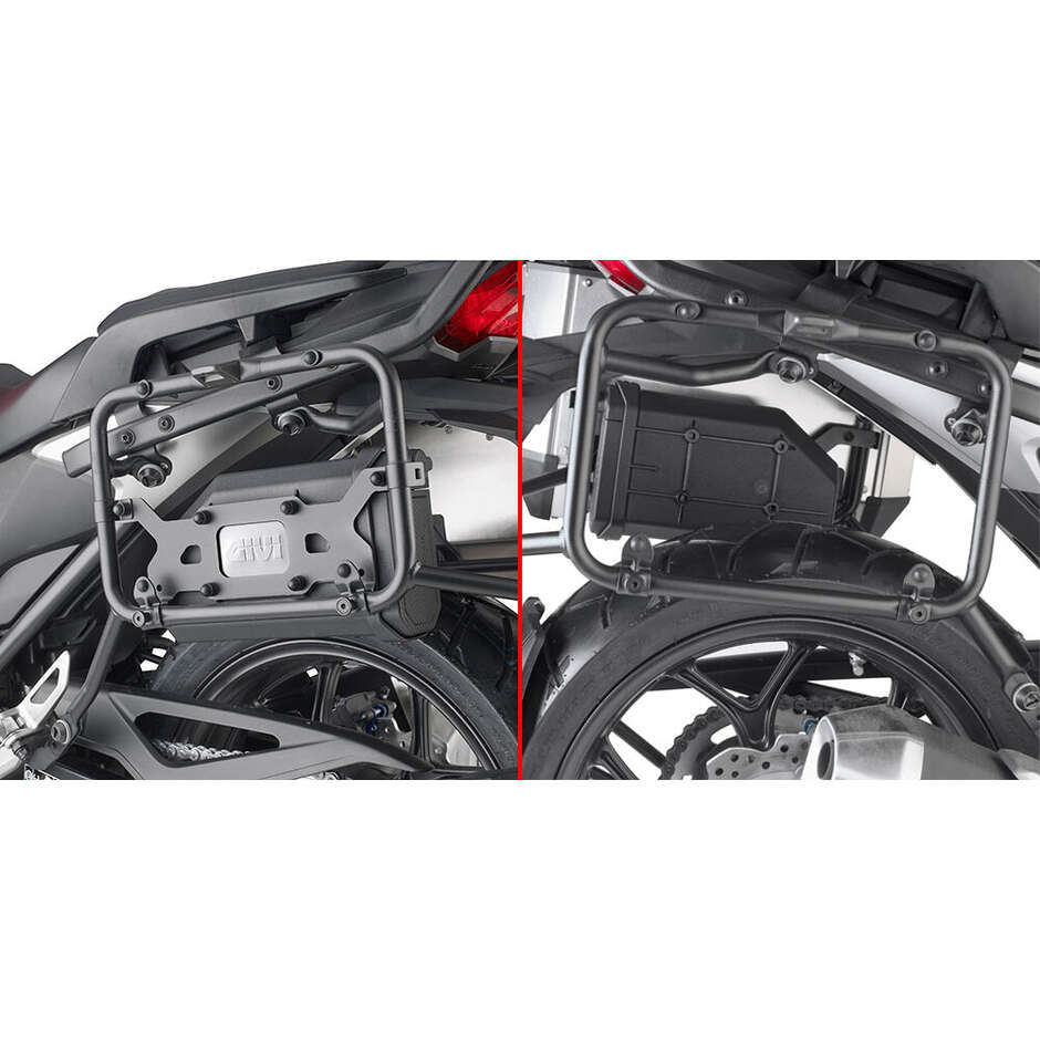 Kit di attacco specifico per il fissaggio dell'S250 Tool Box sul portavaligie laterale PLO1192MK e PLO1192CAM Givi TL1192KIT Per HONDA NC750X (21 > 26); CRF1100L Africa Twin (20-26); CRF1100L Africa Twin Adventure Sports (20-26)