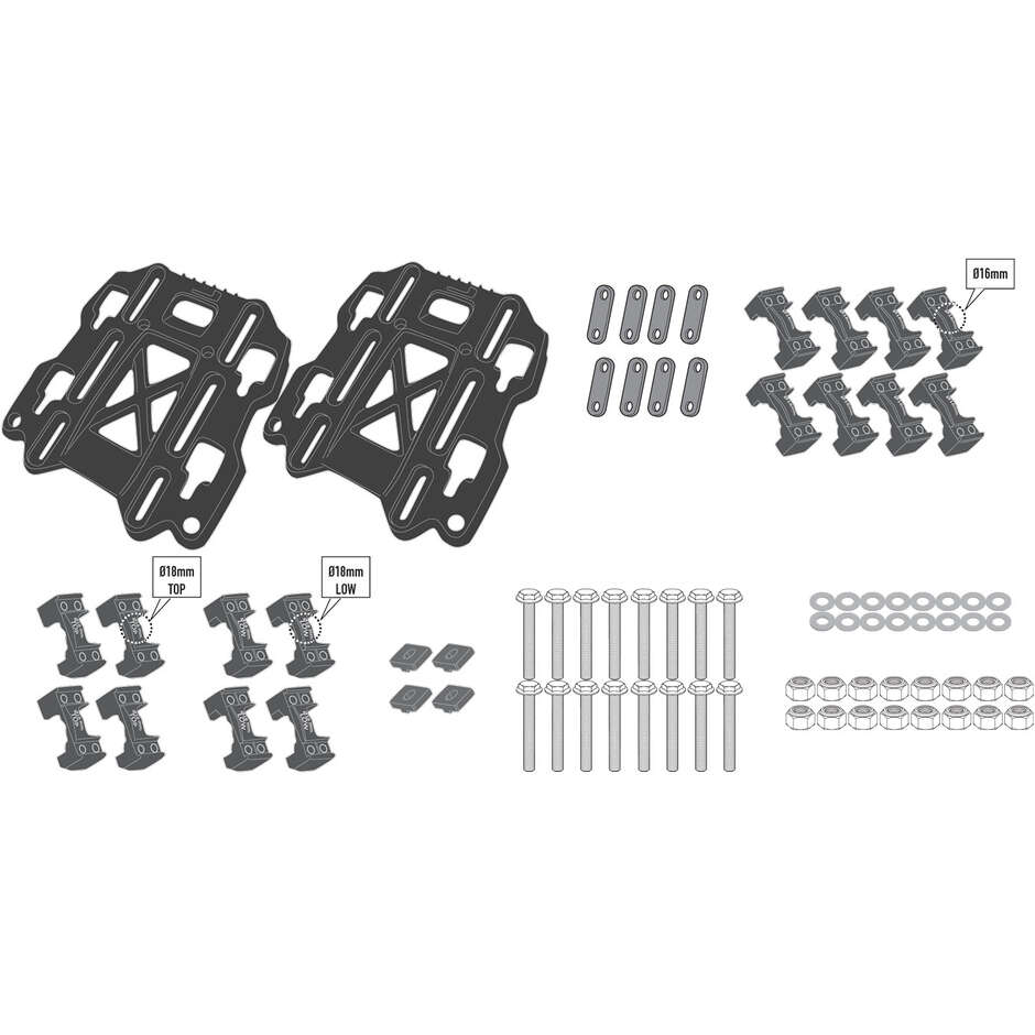 Kit di Fissaggio Borse GRT 709 GIVI ZGRT709FS