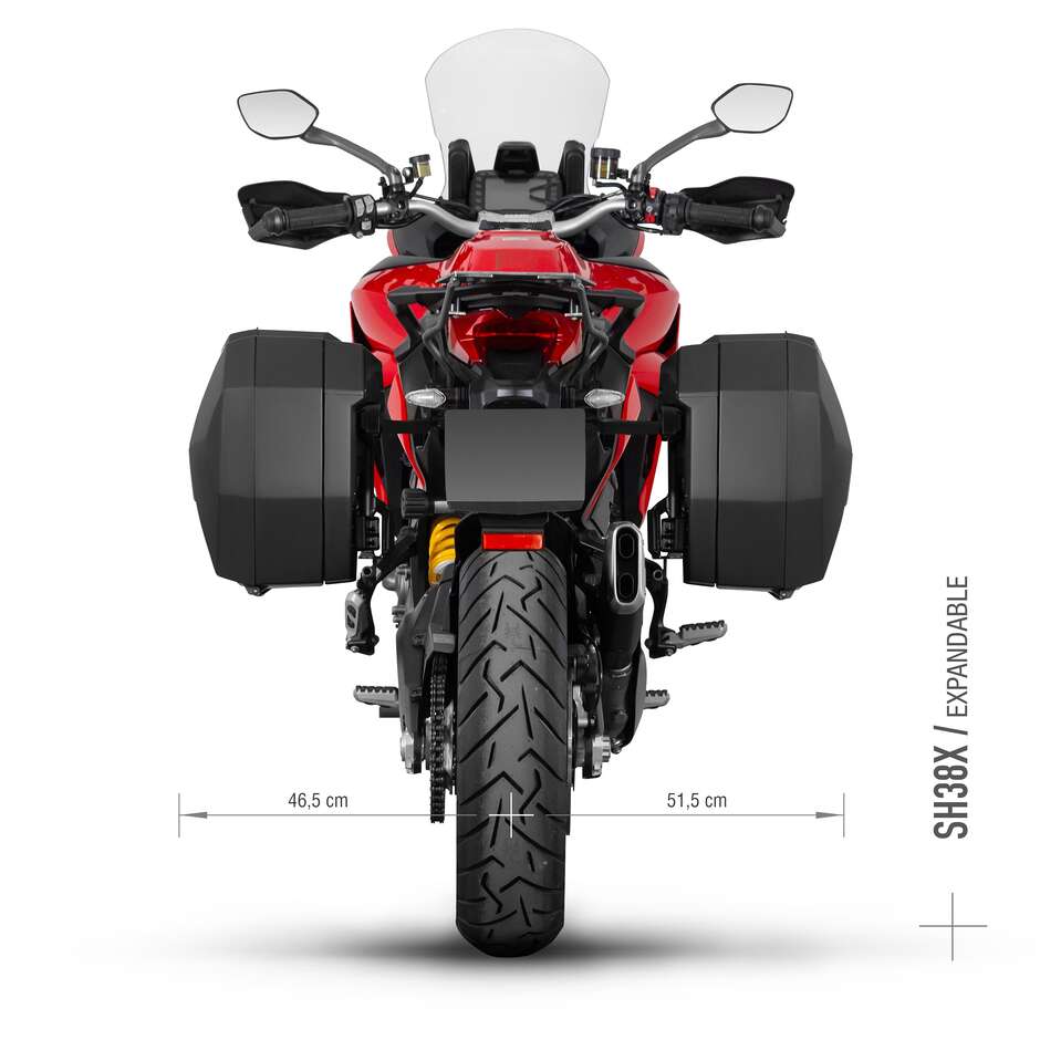 Kit Di Montaggio per Valige Laterali Shad 3P System Ducati Multistrada 1260 / Enduro (2018-24); Multistrada V2 (23-24); Multistrada 950 / S (16-24); Multistrada 1200 /Enduro (16-24)