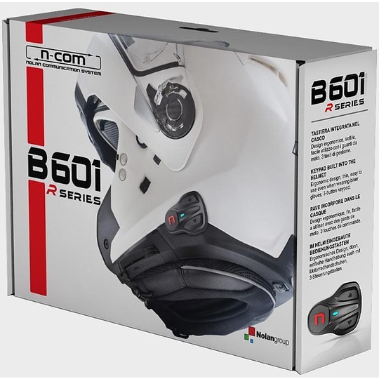 Kit d'interphone Bluetooth pour couple N-COM B601 R Series Twin Pack pour casques Nolan préparés N-COM