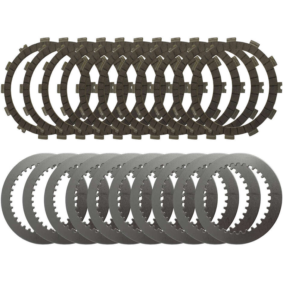Kit dischi completo per frizione ad olio Ducati - Performance CNC Racing KF408 Naturale
