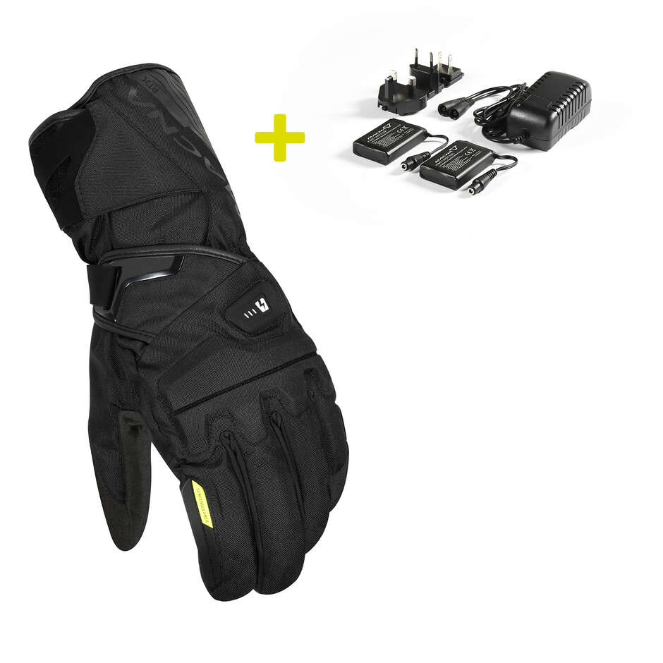 Kit gants moto chauffants Macna FOTON  2.0 KIT (7,4V - 2,2A) Noir