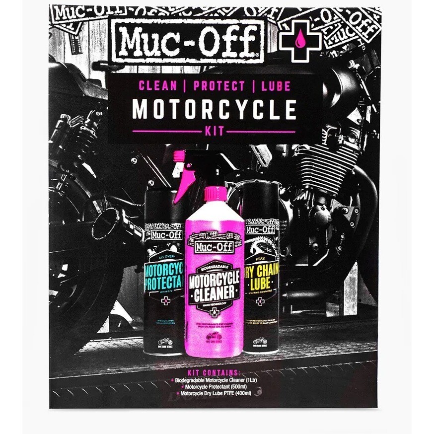Kit Mucc Off Waschmittelschutz und Motorrad-Entfetter