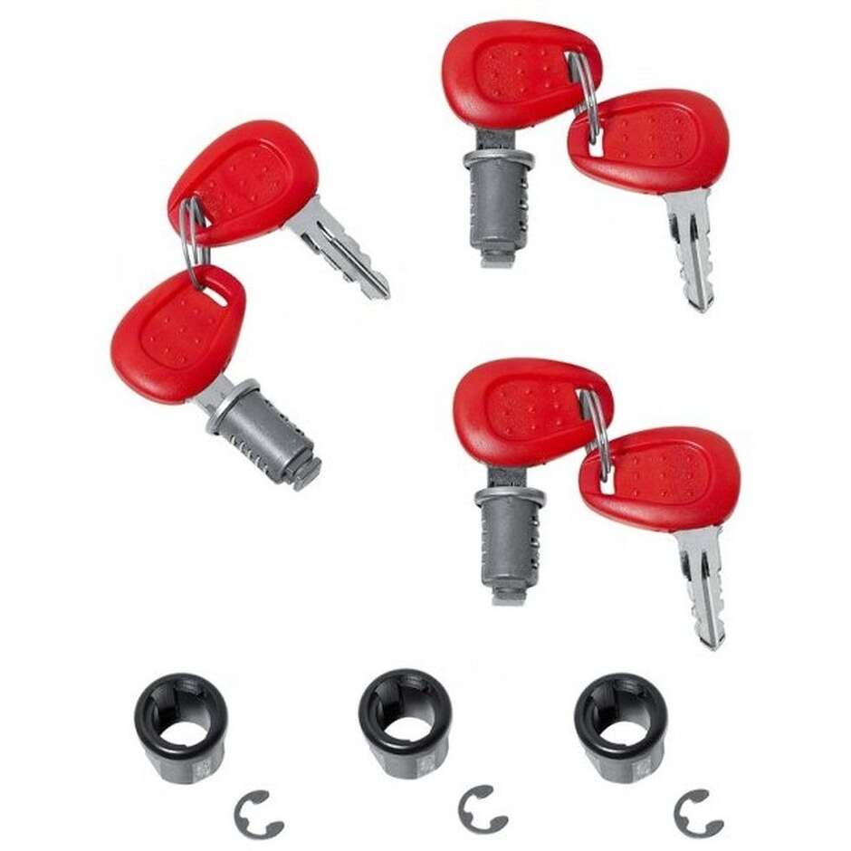 Kit of 3 Givi Z228 Standard Locks for Compatible Givi Top Cases (Complete with Bushing)