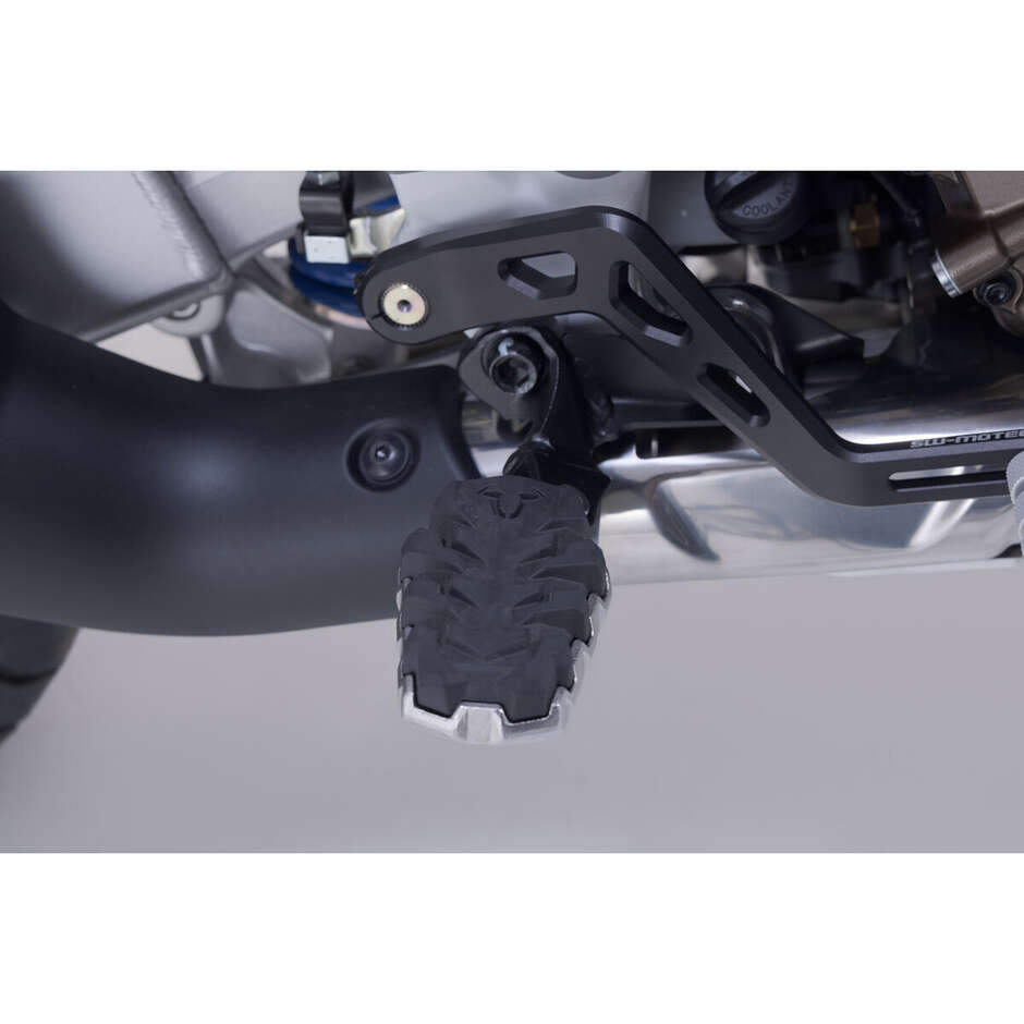 Kit Pedane Regolabili Evo Nero Sw-Motech FRS.01.112.10600/B Per Honda CRF1100L Africa Twin / Adv Sports