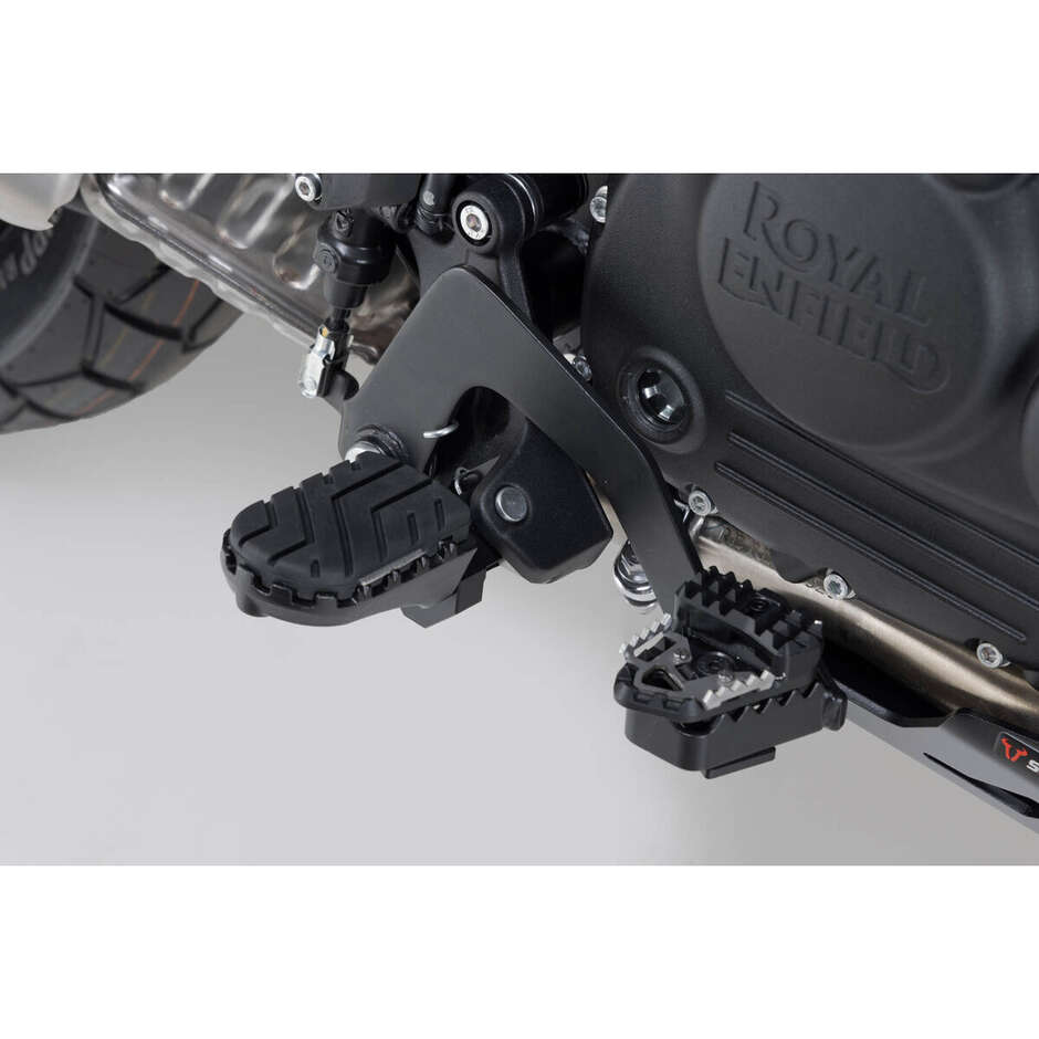 Kit Pedane Regolabili Ion Nero / Nero Sw-Motech FRS.41.011.10000/B Per Royal Enfield Himalayan 450 / Rally