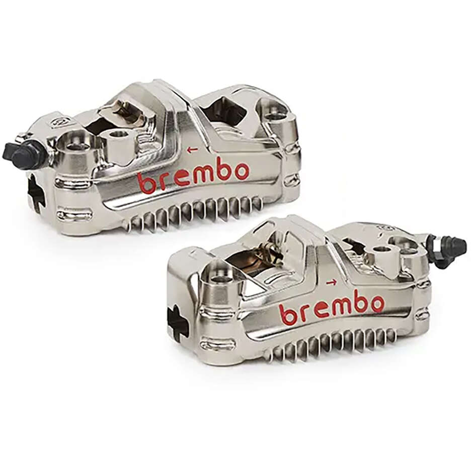 Kit Pinze Freno Moto Anteriori Brembo Racing GP4-MS Radiali 108 mm CNC con Alette 220D60030