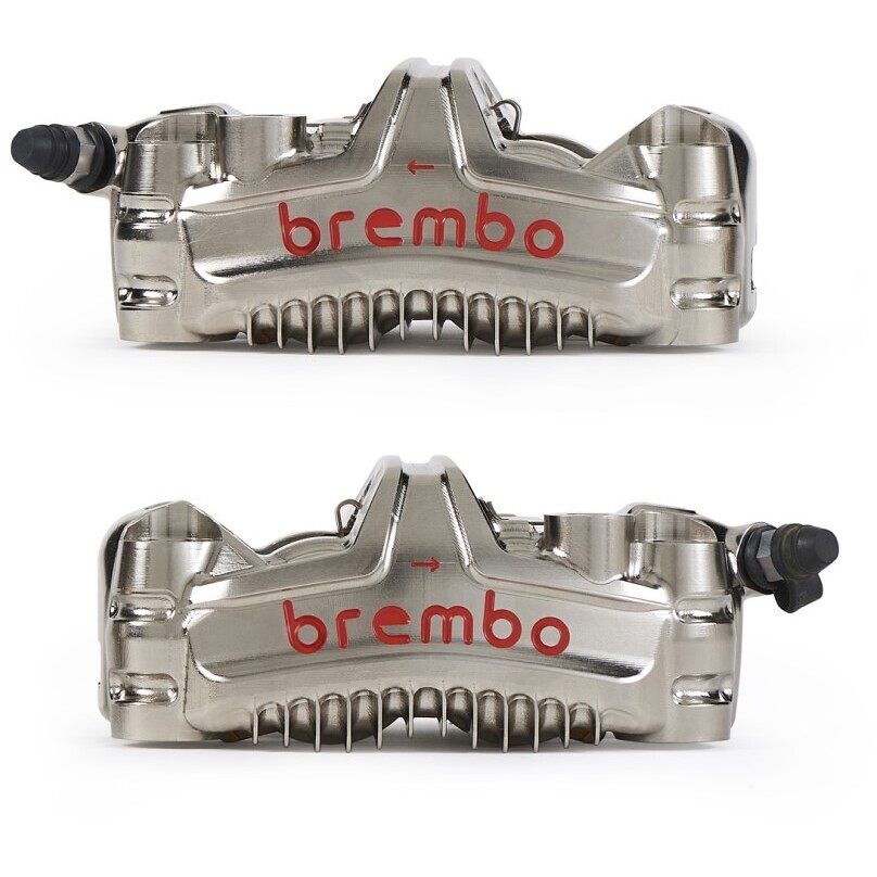 Kit Pinze Freno Moto Anteriori Brembo Racing GP4-MS Radiali 108 mm CNC con Alette 220D60030