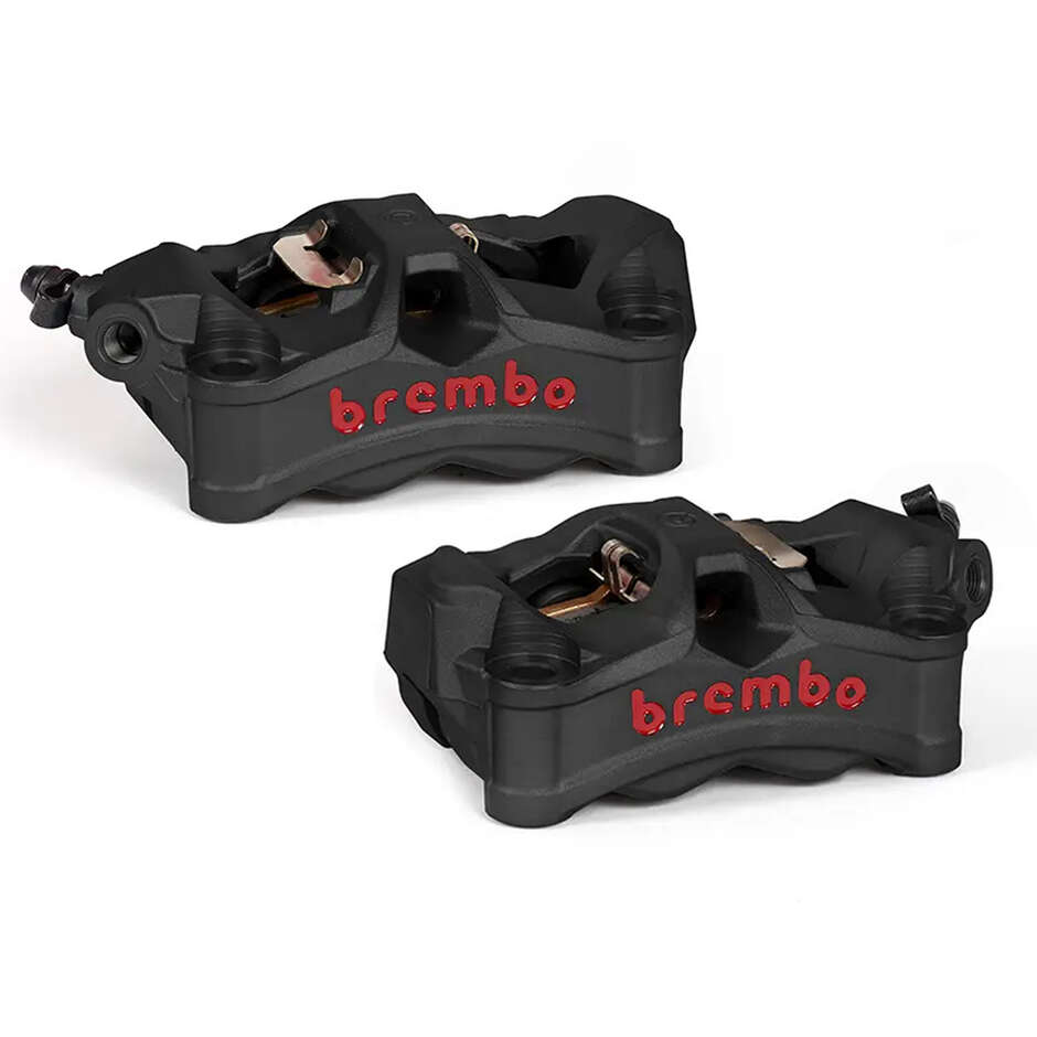 Kit Pinze Freno Moto Anteriori Brembo Racing Stylema Radiali 100 mm Nere 220D02070