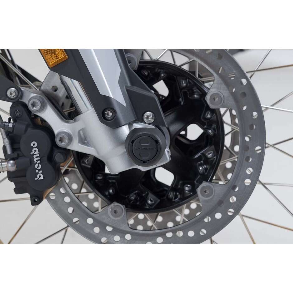 Kit Protezioni Perni Ruota Anteriore Nero STP.07.176.11502/B Per BMW F750/800GS, F850GS/Adv, F900R/XR/GS