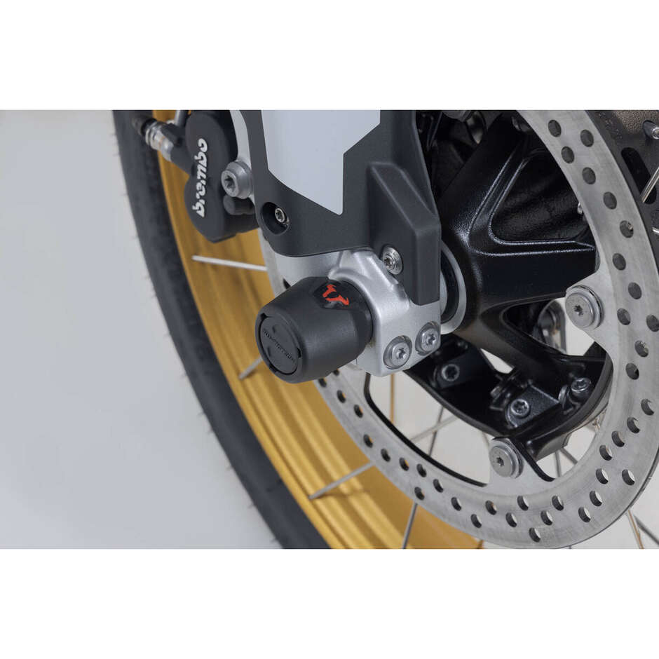 Kit Protezioni Perni Ruota Anteriore Nero STP.07.176.11502/B Per BMW F750/800GS, F850GS/Adv, F900R/XR/GS