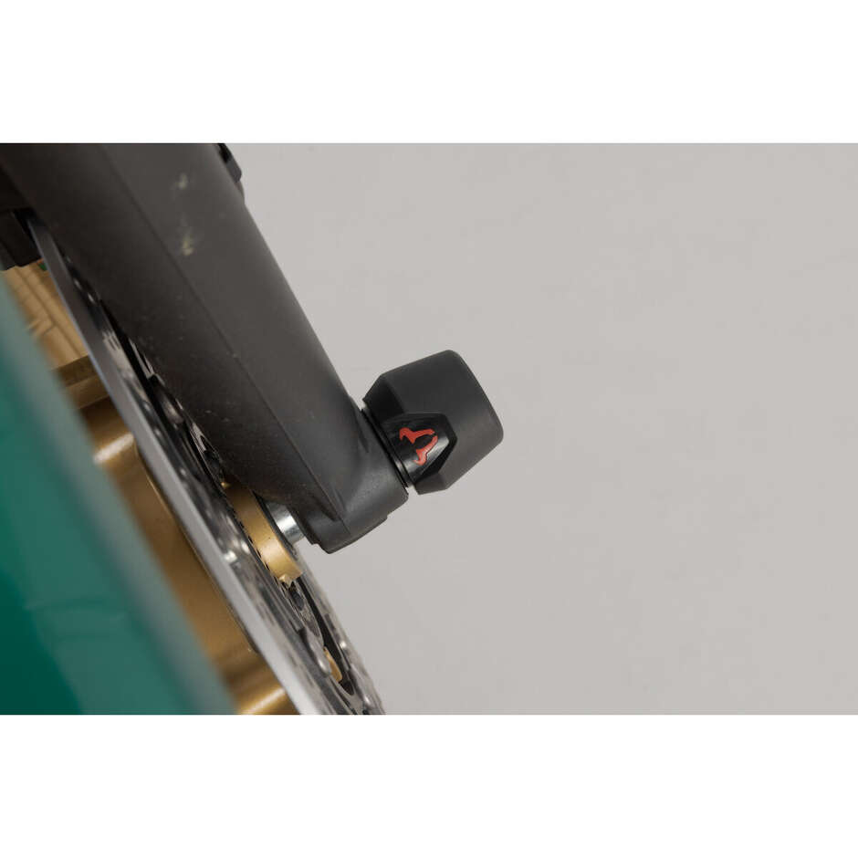 Kit Protezioni Perni Ruota Anteriore Nero STP.08.176.10801/B Per Kawasaki Z650, Ninja 650, Ninja 7 Hybrid