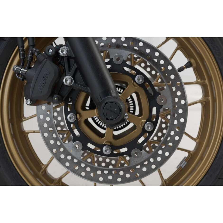 Kit Protezioni Perni Ruota Anteriore Nero STP.08.176.10801/B Per Kawasaki Z650, Ninja 650, Ninja 7 Hybrid