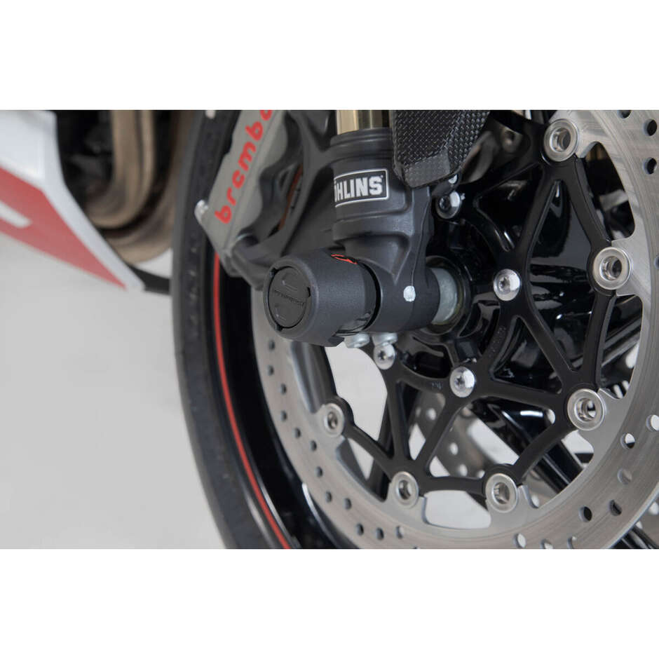 Kit Protezioni Perni Ruota Anteriore Nero STP.11.176.10001/B Per Modelli Triumph, Yamaha, Royal Enfield