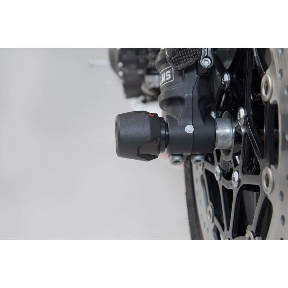 Kit Protezioni Perni Ruota Anteriore Nero STP.11.176.10001/B Per Modelli Triumph, Yamaha, Royal Enfield
