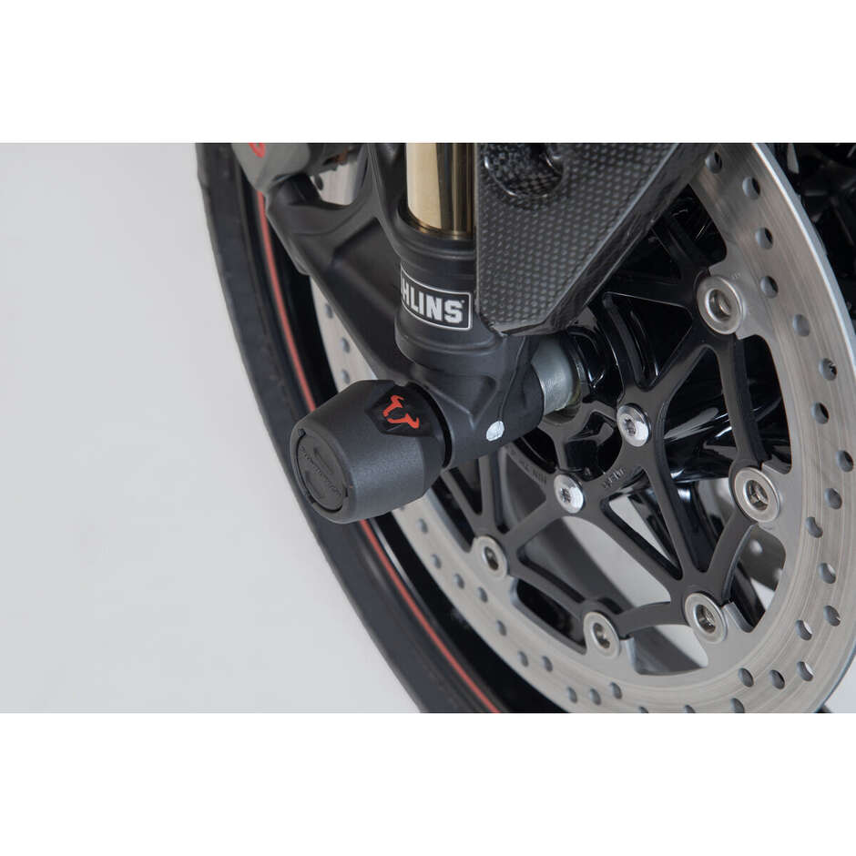 Kit Protezioni Perni Ruota Anteriore Nero STP.11.176.10001/B Per Modelli Triumph, Yamaha, Royal Enfield