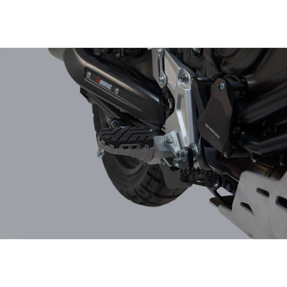 Kit repose-pieds réglables Ion Silver / Black Sw-Motech FRS.06.011.10201/S pour modèles Yamaha Tenere 700 (19-)