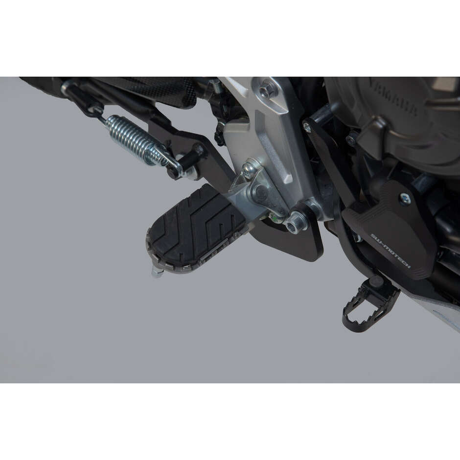 Kit repose-pieds réglables Ion Silver / Black Sw-Motech FRS.06.011.10201/S pour modèles Yamaha Tenere 700 (19-)