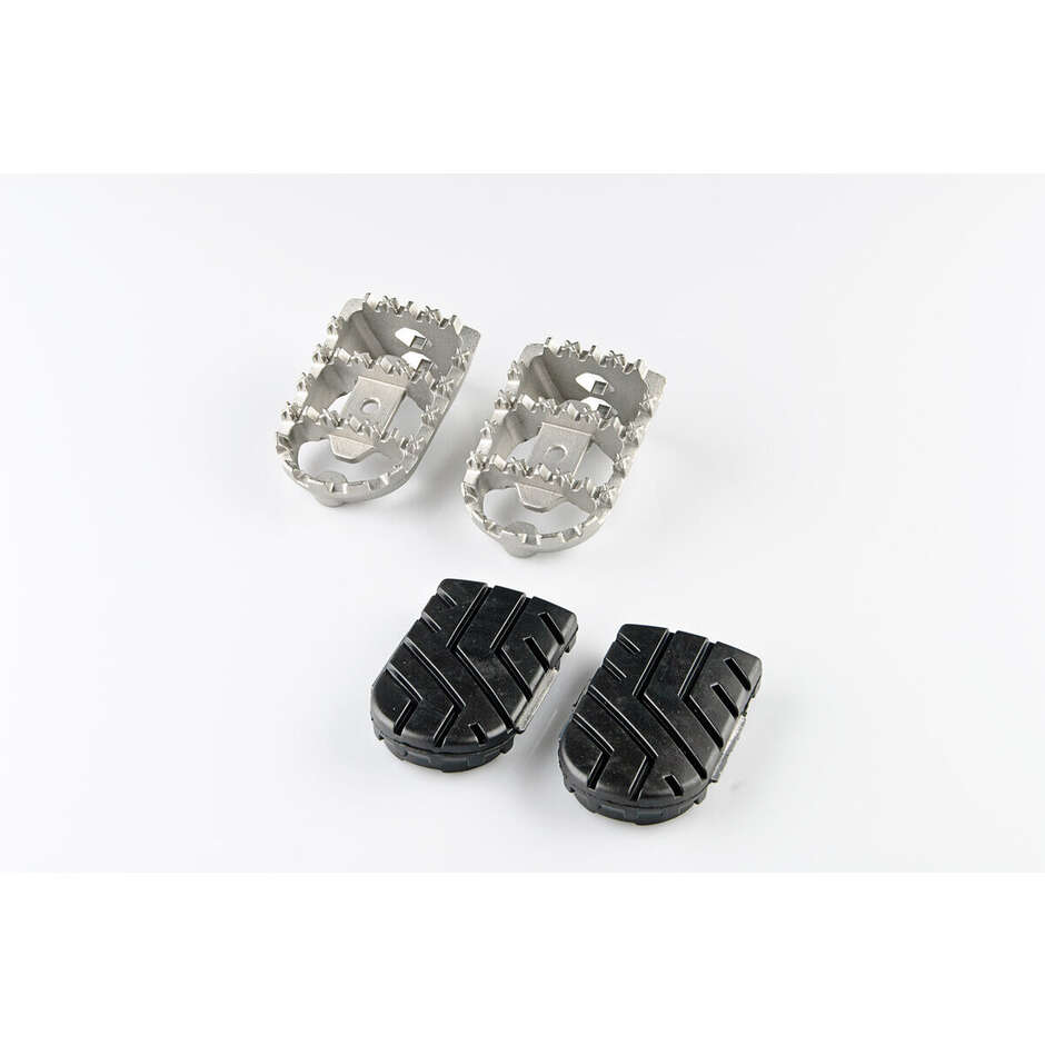 Kit repose-pieds réglables SW-Motech Ion argent/noir FRS.07.011.11000/S