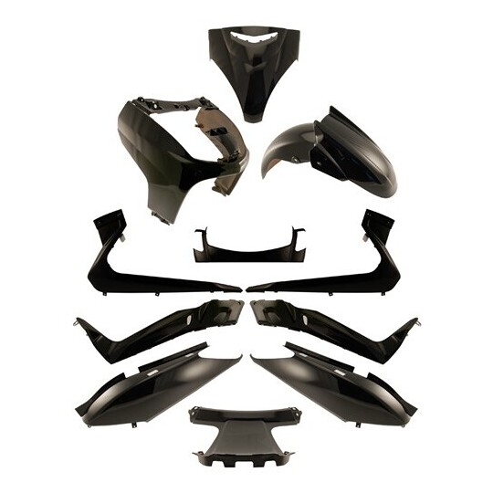Kit Set Carene Nere 11Pz. Per yamaha X-MAX (2005-2009) taglia unic