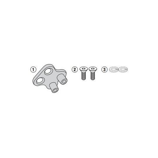 Kit specifico per montare il portavaligie laterali KLR7406CA taglia un