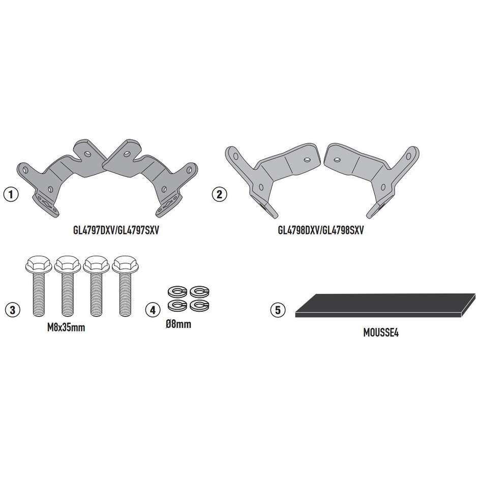 Kit spécifique Givi 1192KITPX pour monter le support PX1192 sans le support arrière 1192FZ