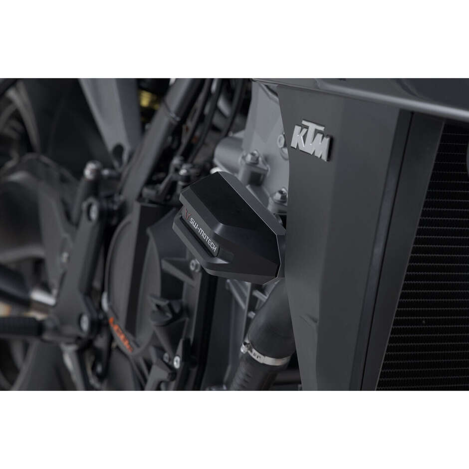 Kit Tamponi Di Protezione Nero / Argento Sw-Motech STP.04.590.10000/B Per KTM 990 Duke (23-)